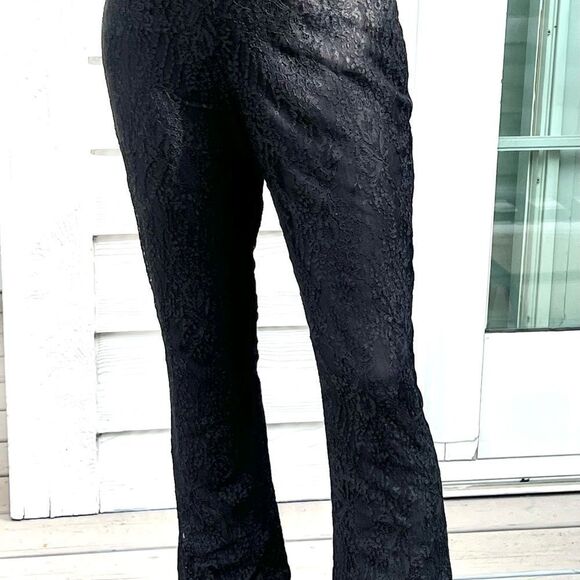 Kay Unger Black Lace Pants size 4 - Picture 6 of 7